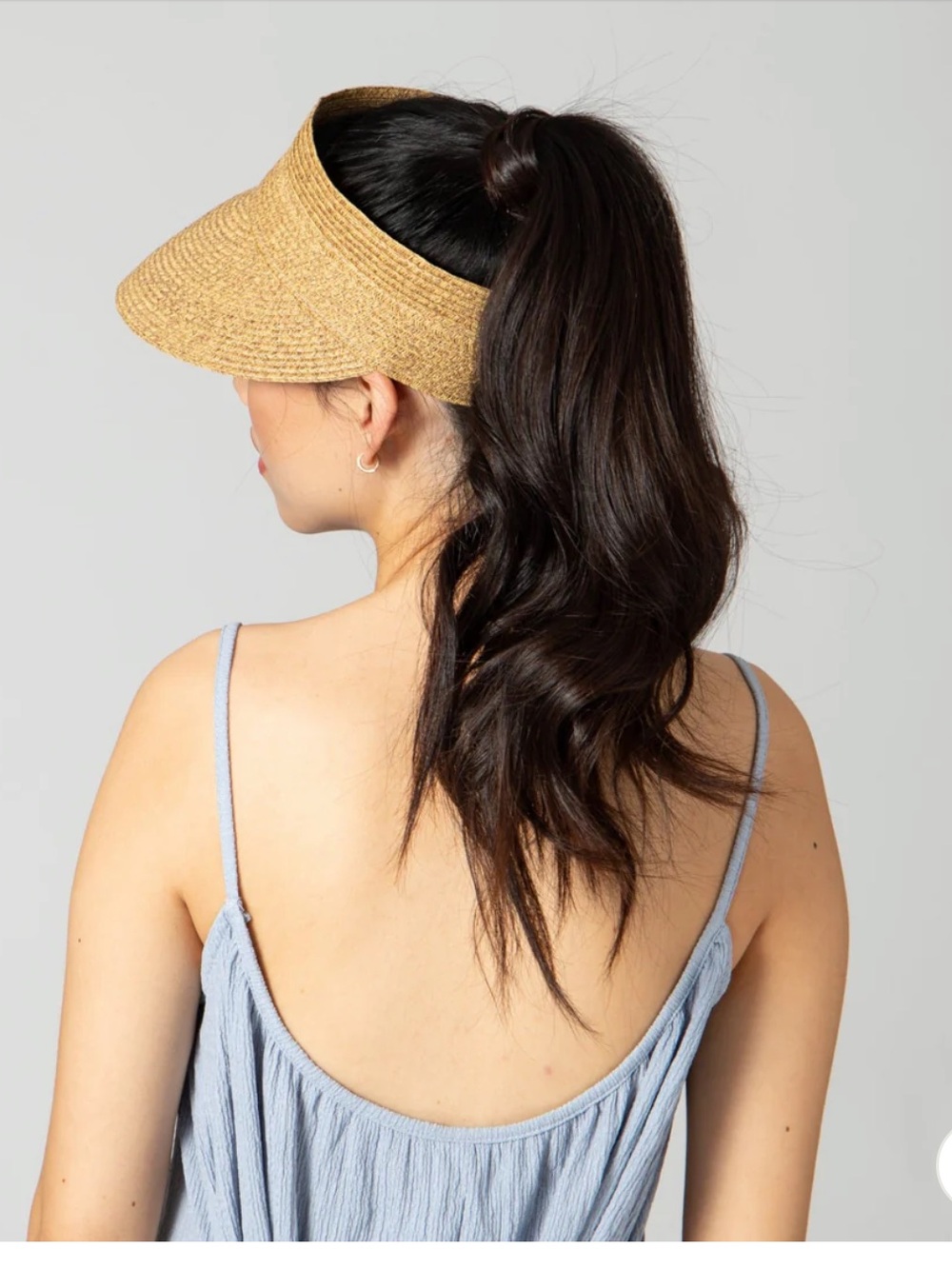 San Diego Hat Company Everyday Easy Visor in Toast color - Picture 2 of 11